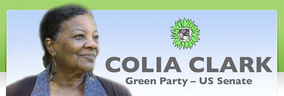 Colia Clark, Green Party for US Senate